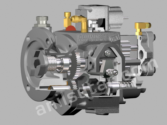 PT Fuel Pump - 3D Modelling screenshot